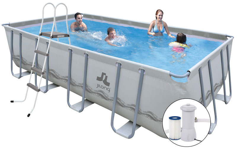 Piscina fuori terra rettangolare jilong flat tube