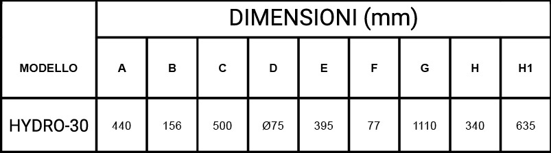 Dimensioni Nuoto Controcorrente Mr. PISCINA HYDRO 30