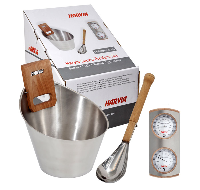 Kit Sauna mestolo, secchio