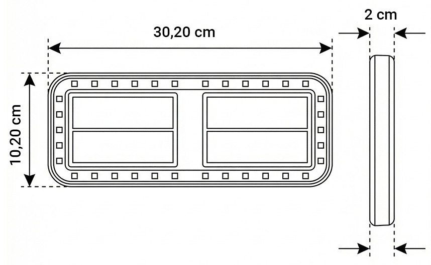 Lampada a LED per piscina con ricarica solare dimensioni Lampada a LED per piscina con ricarica solare dimensioni