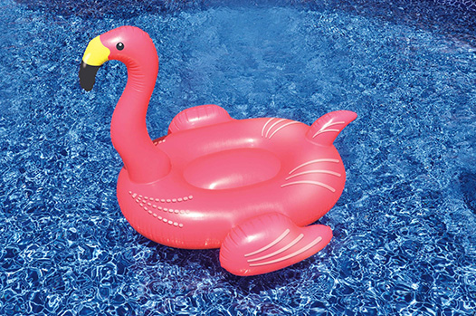 Poltrona gonfiabile galleggiante FENICOTTERO ROSA