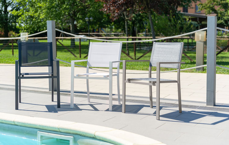 Poltrona in alluminio MELISSA by Regarden