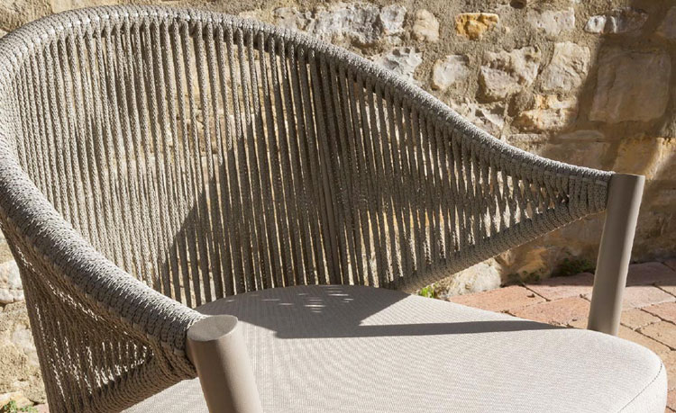 Salotto MINOSSE by Regarden in alluminio e corda