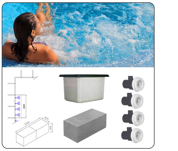 Kit idromassaggio per piscina interrata Italika