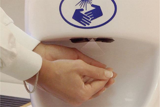 Nebulizzatore disinfettante elettronico per mani STERIHANDS