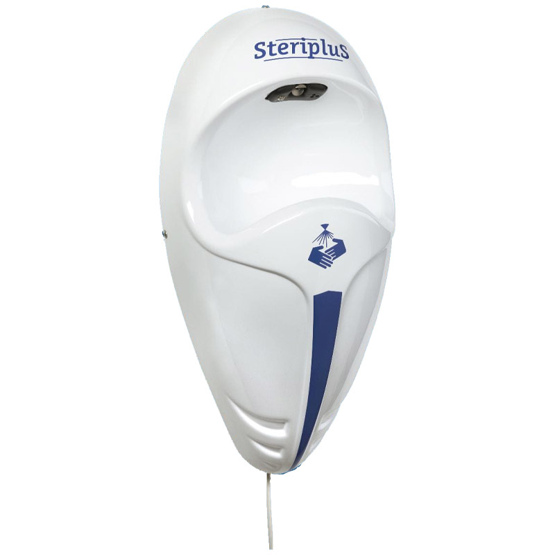 Nebulizzatore disinfettante elettronico per mani STERIPLUS - fissaggio a muro e riempimento interno