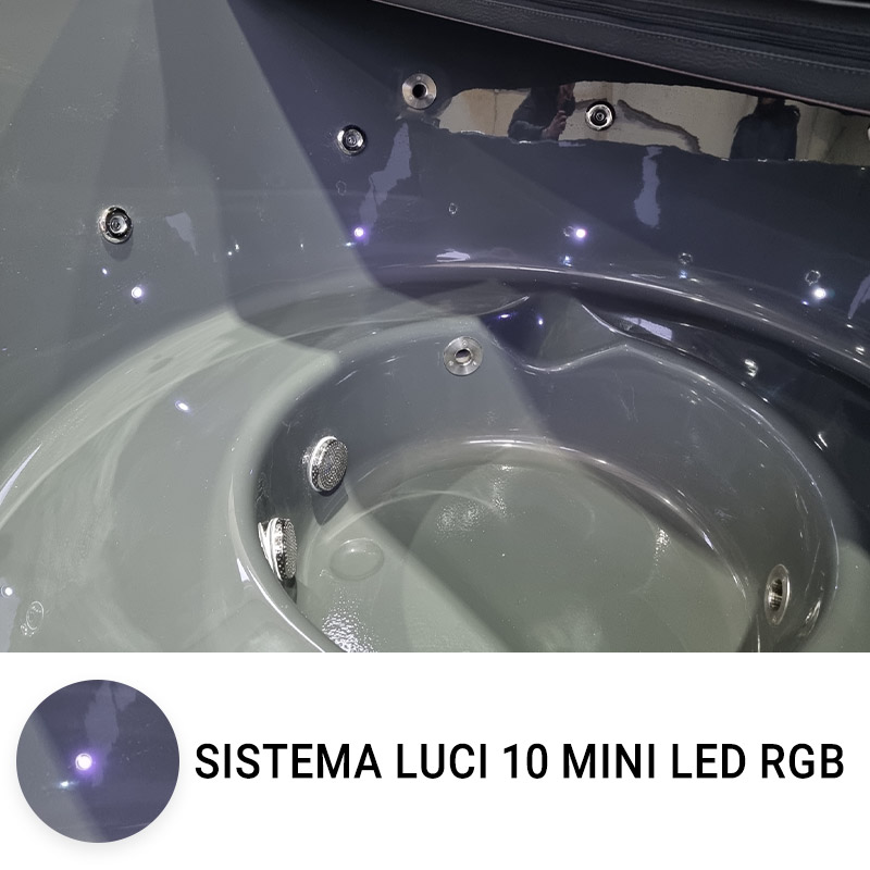 Optional sistema di 10 MINI LED RGB per tinozza