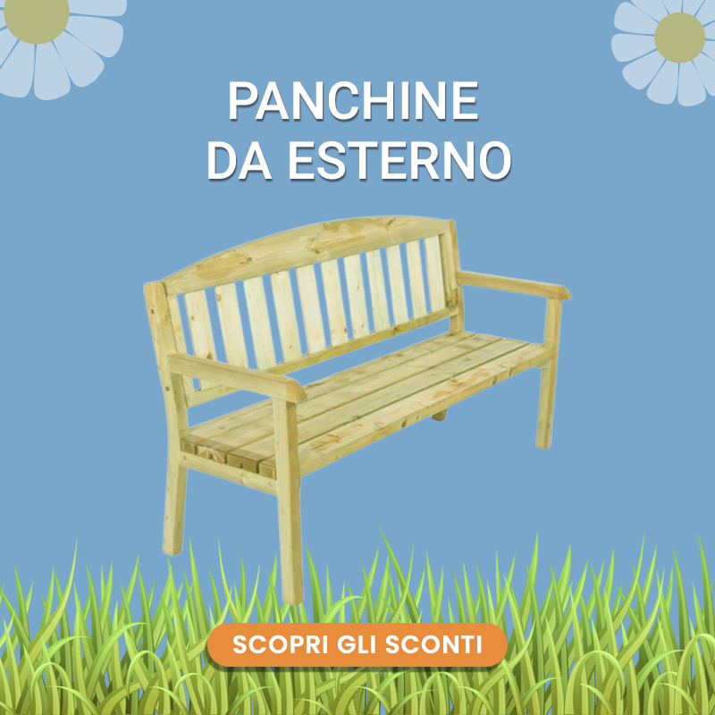 panchine da esterno saldi primaverili 2026