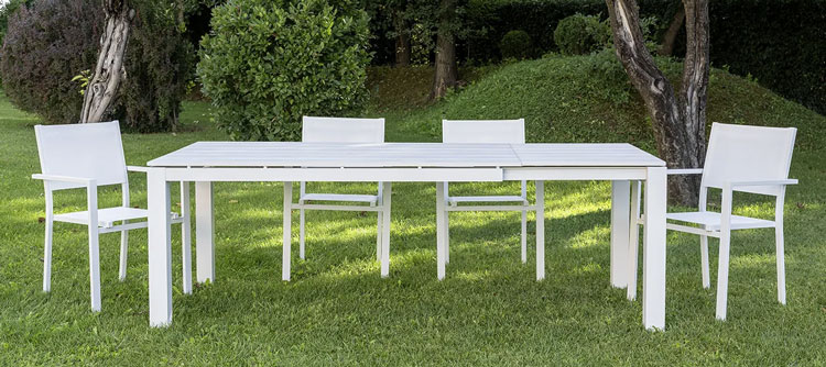 Tavolo da giardino PEGASO in alluminio, allungabile Tavolo da giardino PEGASO in alluminio, allungabile