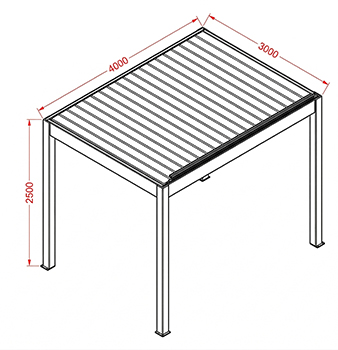 dimensioni tettoia per auto ponente
