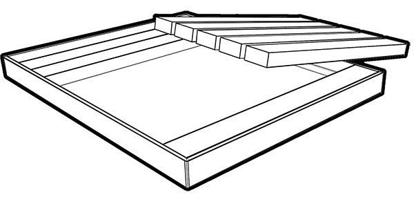 Piatto doccia in legno di okumÃ¨