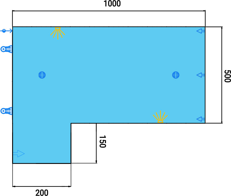 Dimensioni specchio dell'acqua copertura a tapparella di sicurezza Polartex