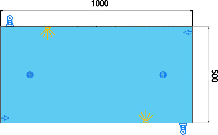 Dimensioni specchio dell'acqua copertura a tapparella di sicurezza Polartex