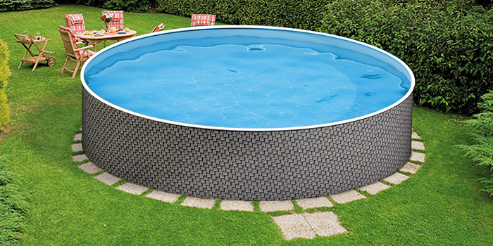 Piscina Fuori terra circolare AZURO RATTAN