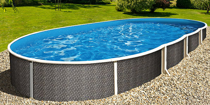 Piscina Fuori terra ovale AZURO RATTAN