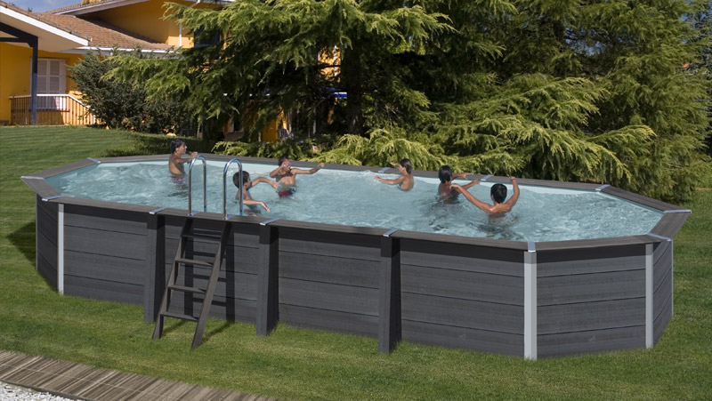 Piscina in legno composito WPC WOOD