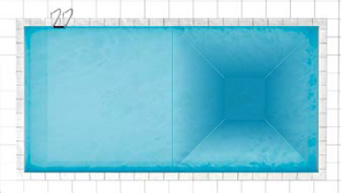 Piscina interrata in acciaio Sunny a fondo inclinato