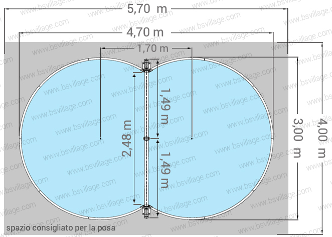 Dimensioni Piscina Fuori terra ISABELLA