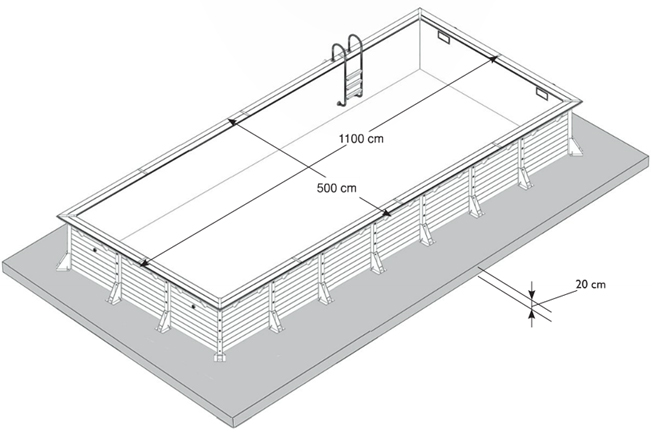 Dimensioni Piscina in legno Lake Northwood 1100