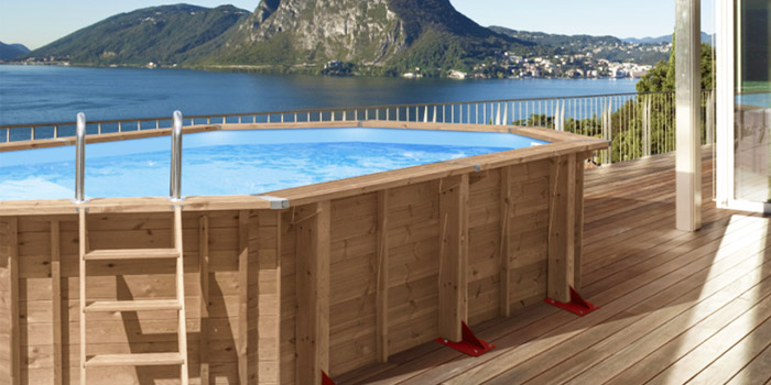 Piscina in Legno rettangolare NaturalWood