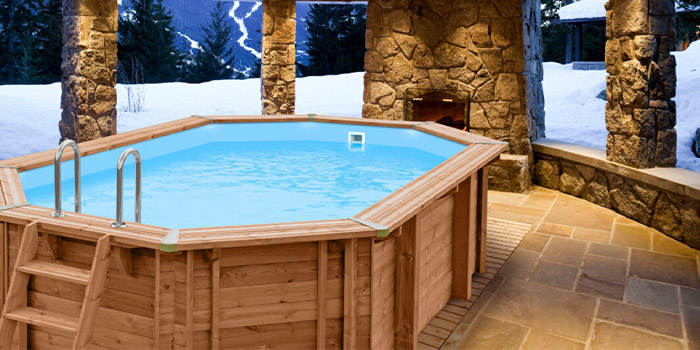 Piscina in Legno ottagonale allungata NaturalWood