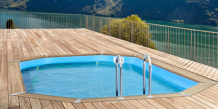 Piscina in Legno ottagonale allungata NaturalWood