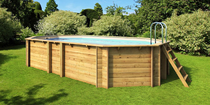 Piscina in Legno ottagonale allungata EcoWood