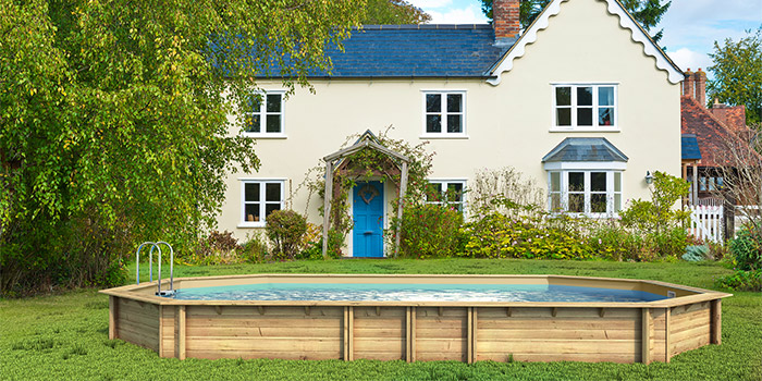 Piscina in Legno ottagonale allungata EcoWood