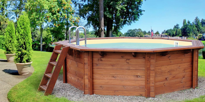 Piscina in legno ottagonale EcoWood