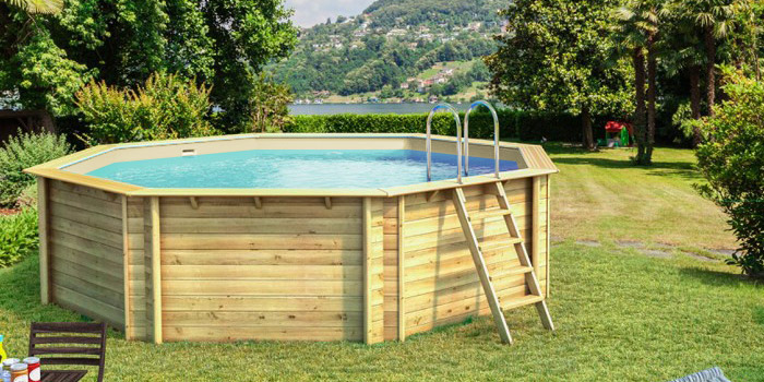 Piscina in legno ottagonale EcoWood