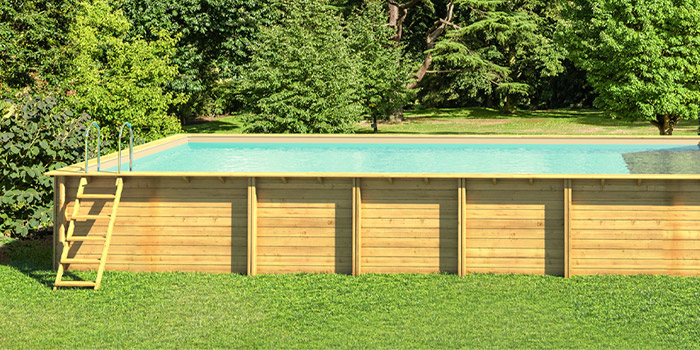 Piscina in legno rettangolare EcoWood