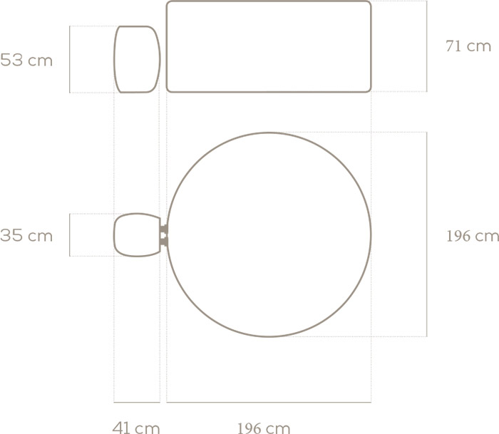 Dimensioni Idromassaggio Gonfiabile Lay-Z-Spa PALM SPRINGS Bestway