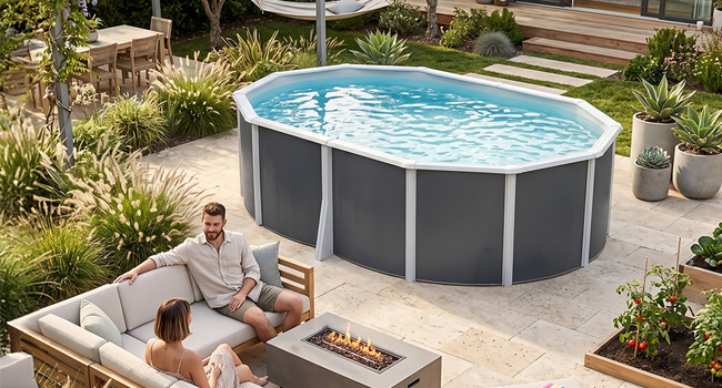 Piscina fuori terra STEELDESIGN Omega 550