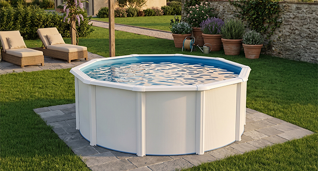 Piscina fuori terra STEELWHITE - Ã˜ 3,50 x h.1,32 m
