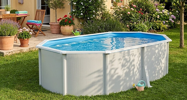 Piscina fuori terra STEELWHITE Omega 550