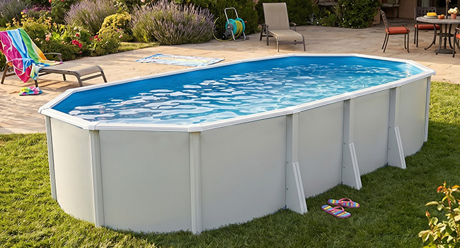 Piscina fuori terra STEELWHITE Omega 730