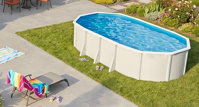 Piscina fuori terra STEELWHITE Omega 915