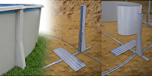 Barre di contenimento Piscina fuori terra STEELWHITE Omega 550