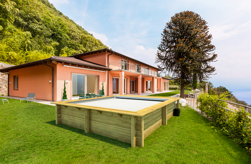 Piscina in legno fuori terra NaturalWood BWT URBAN