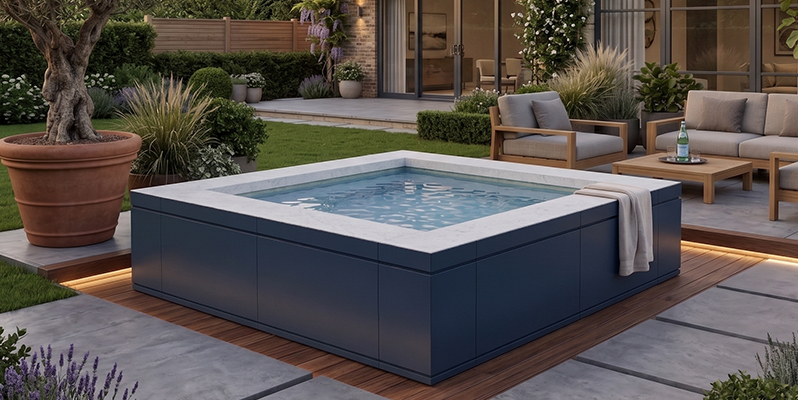 Esempio di installazione piscina idromassaggio ITALIKA Gemma