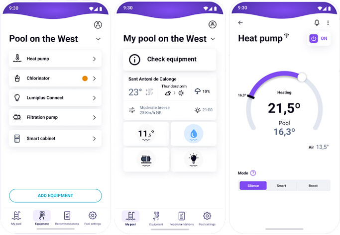 Funzionamento app pompa di calore full inverter ECO ELYO