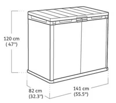 dimensioni porta attrezzi da giardino DARWIN
