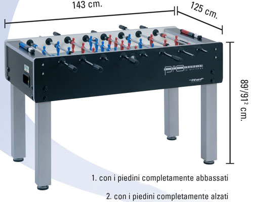 Calciobalilla PRO CHAMPION ufficiale ITSF da competizione