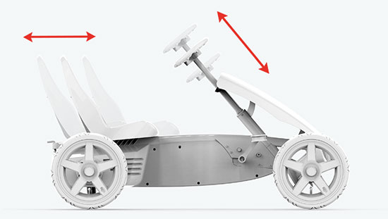 Go-Kart a pedali RALLY ORANGE by Berg Toys