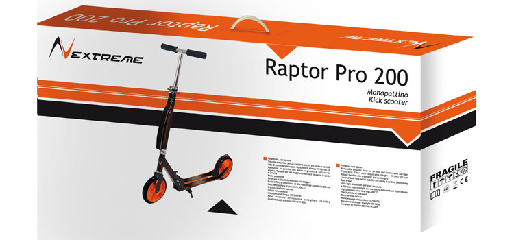 Monopattino RAPTOR PRO 200 by Nextreme a 2 ruote, pieghevole