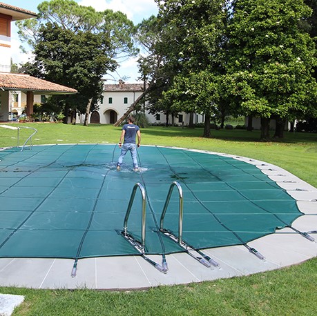 Copertura invernale filtrante per piscina 