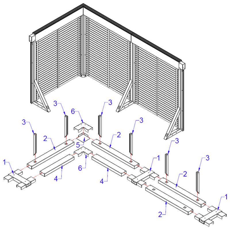 Ricambi per basamento piscina Laghetto fuori terra ANTEA Ricambi per basamento piscina Laghetto fuori terra ANTEA