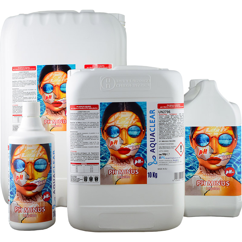 Riduttore PH MINUS liquido piscina AQUACLEAR