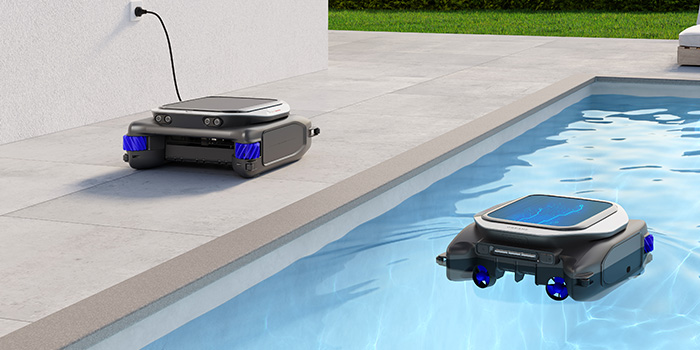 Pulitore di superficie ad energia solare per piscina Dreame J1 Pulitore di superficie ad energia solare per piscina Dreame J1