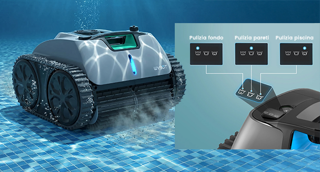 Robot piscina a batteria Wybot C1 PRO Robot piscina a batteria Wybot C1 PRO